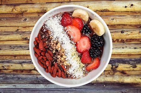 Baie de goji et alimentation équilibrée