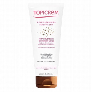 Effet irisé : le lait Ultra Hydratant Scintillant corps de Topicreme