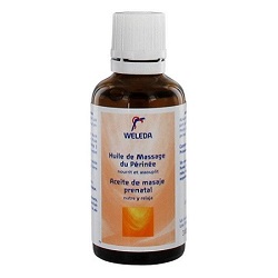 huile de massage pour le périnée de weleda