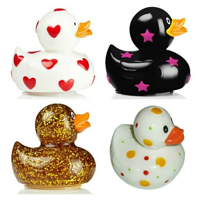 Un baume à lèvres en forme de canards, original et décalé.