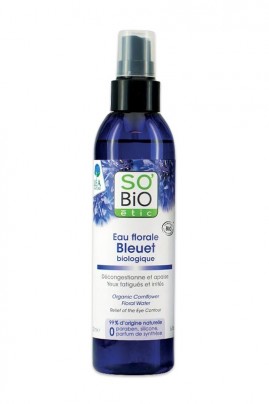 l'eau de bleuet apaise les peaux fatiguées