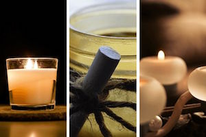 des bougies parfumées