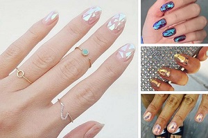 Nouvelle tendance nailart pour faire comme si les ongles étaient en verre.